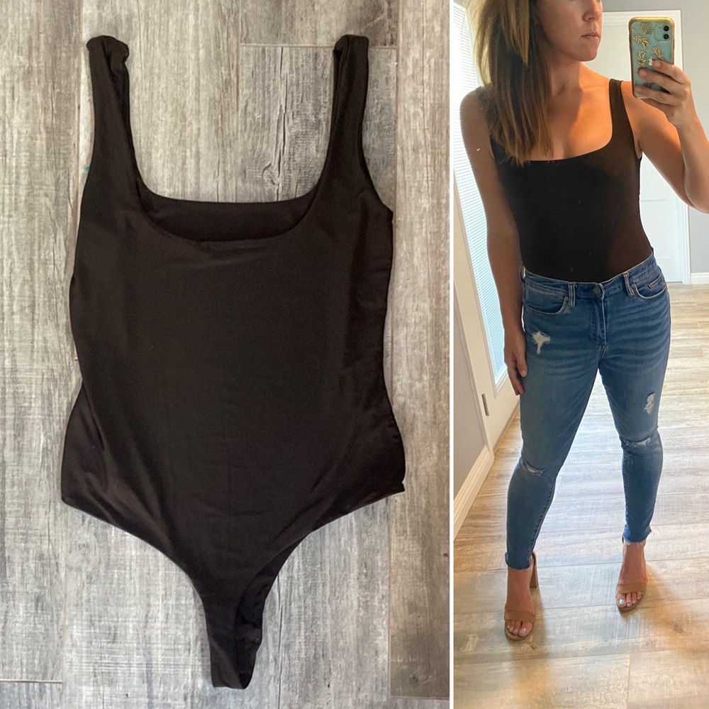 Pretty Little thing brown bodysuit size 10